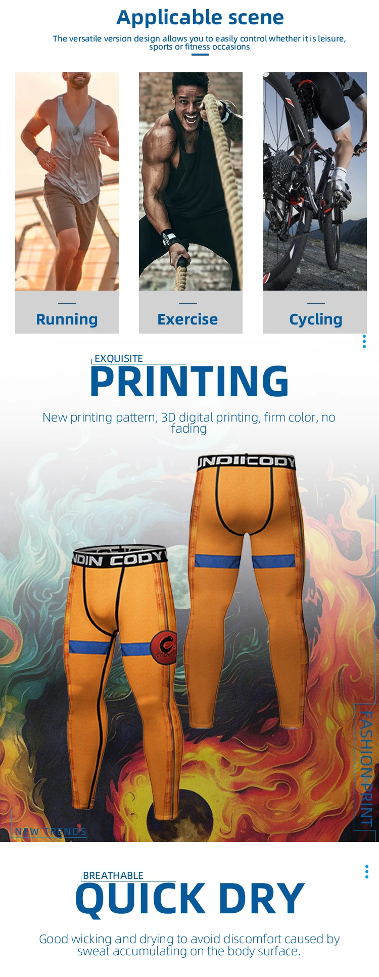 Men Fitness Leggings - Comfort & Performance for Every Workout Gym, Yoga & Running Essentials Compression Pants