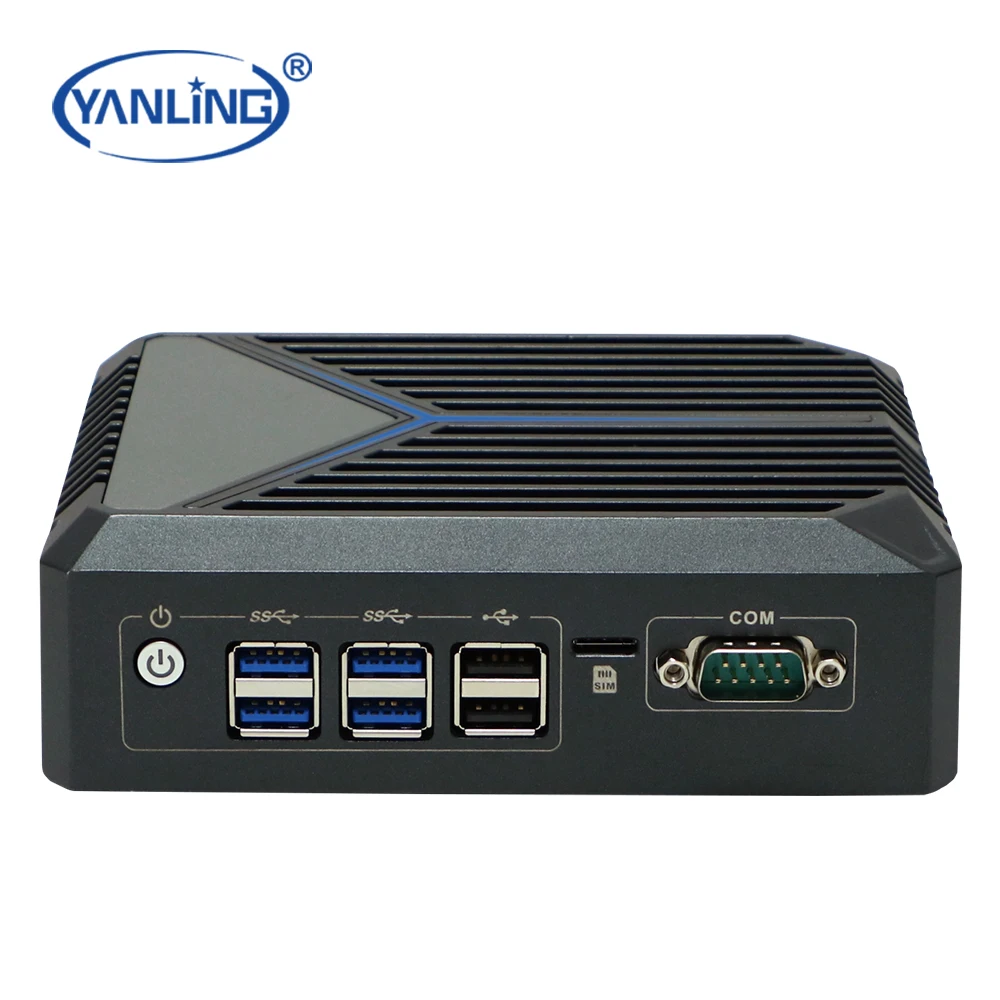 Yanling J6412 Mini Computer 12th Gen Elkhart Lake X86 Fanless MinI PC 12v with Serial RS232 Port