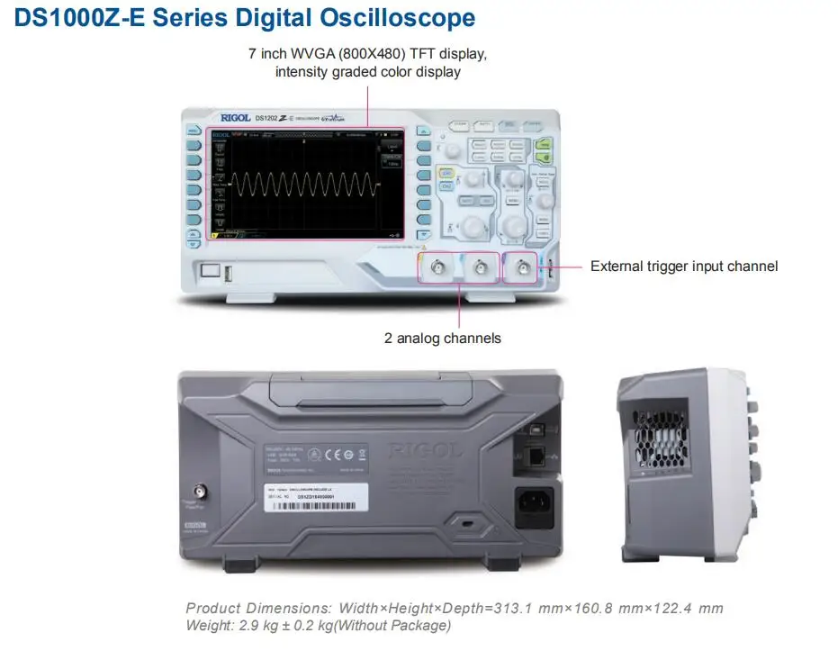 rigol ds1202z-e 200mhz digital storage oscilloscope| Alibaba.com