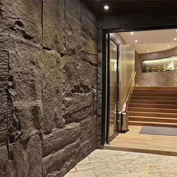 Fabrik preis 3D-Wandpaneele FAUX PU Rock Panel Steinwand platte Knstliche  Polyurethan-Steinplatte