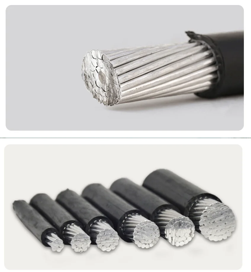 Factory Direct ACSR 1kv/10kv XPLE Low Voltage Polyvinyl Chloride and Cross-linked Polyethylene AWG Aluminum Cable Overhead Wire