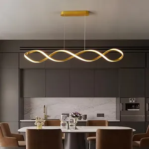 Modern Creative Luxury Twist Bar Designer Chandelier for Home Restaurant Decoration