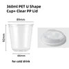 12oz PET Cup with Clear PP Lid