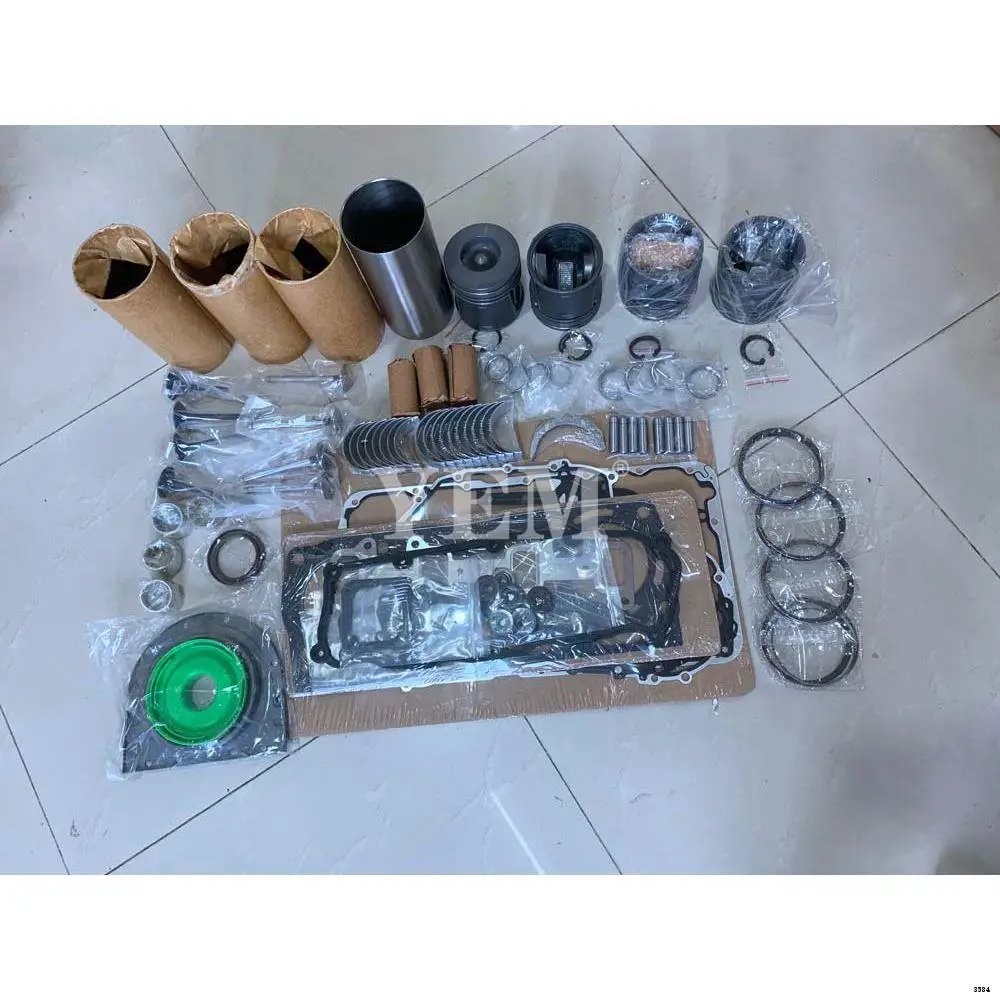 Overhaul Kit With Pistons Rings Set Full Gasket Kit Engine Bearings Valve Fit for Caterpillar 3054C