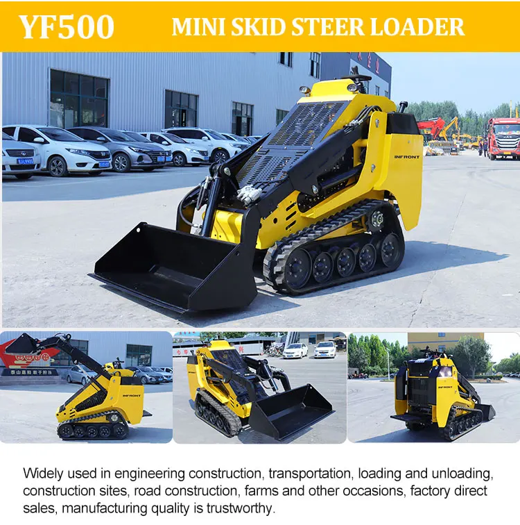 Infront Yf380 Track Skid Steer Loader Mini Loader Skidsteer For Sale Buy Skidsteer,Small Skid