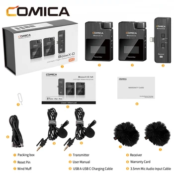 COMICA BoomX-D MI2 Portable 2.4G Digital Dual-channel Wireless Microphone for Vlogging and Live Streaming product image