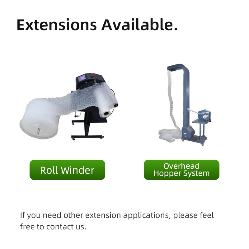 Simple Air Fill Bubble Cushion Packaging Machine for Air Filled Pillow Packing Film