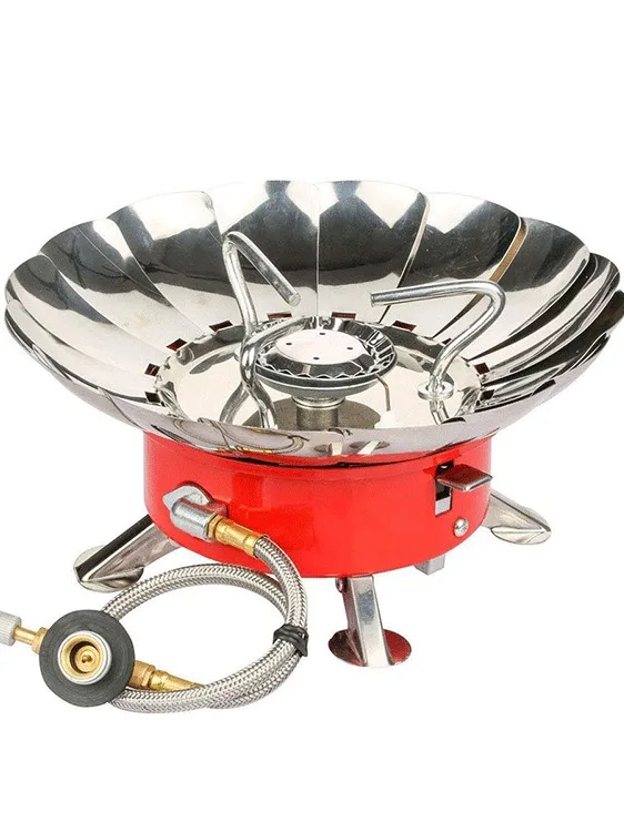 Outdoor Hiking Mini Windscreen Foldable Portable Lightweight Lotus Gas