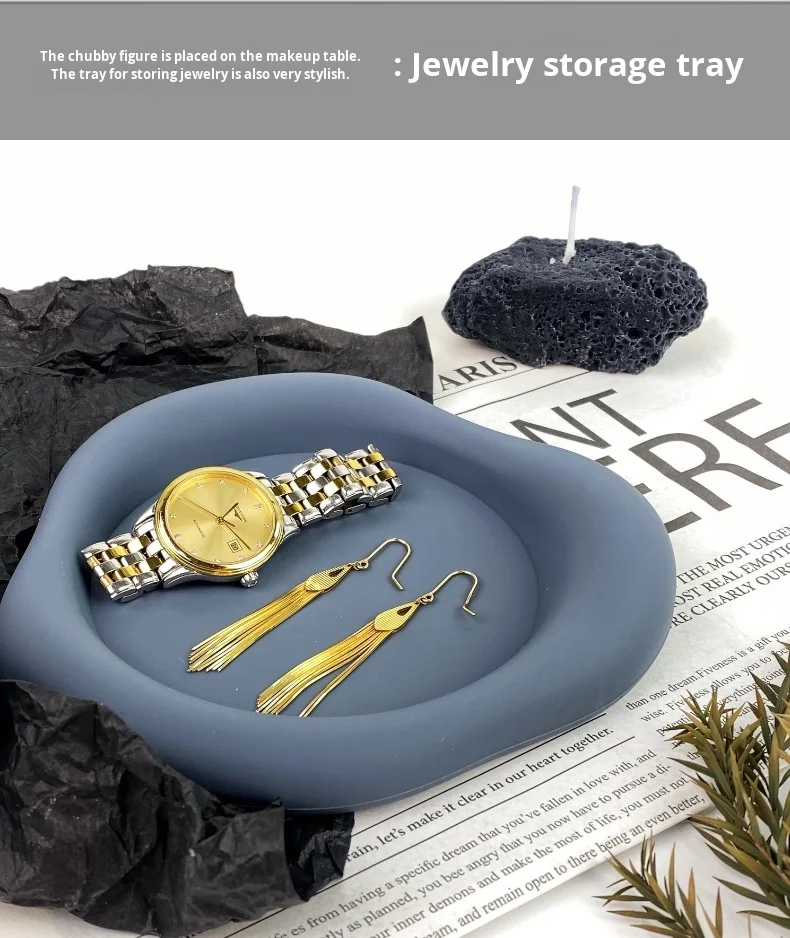 Irregular Silicone Heat-Resistant Tea & Coffee Coaster Cloud Design Household Use 25mm Thick Anti-Slip Anti-Scald details