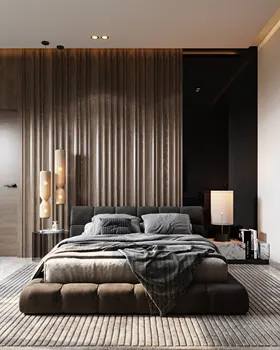 Latest  Design Luxurious Bedroom Velvet Upholstered Platform Double Queen King Size Bed Kids Bedroom Furniture Luxury