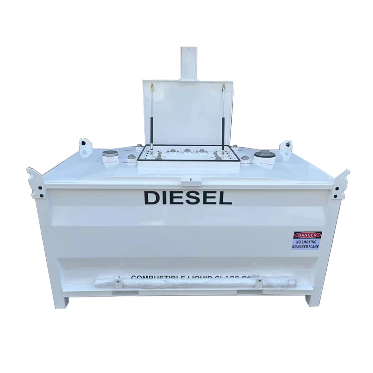 Portable mobile 250 gallon 2500l carbon steel tank diesel cube petrol gasoline petrol storage fuel ibc tank price