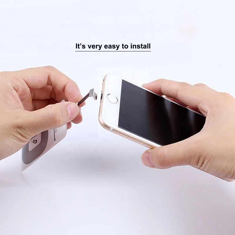 5 в 1 а Micro USB чёрный Адаптер зарядного устройства Qi беспроводной приемник Pad для зарядки телефона Android /