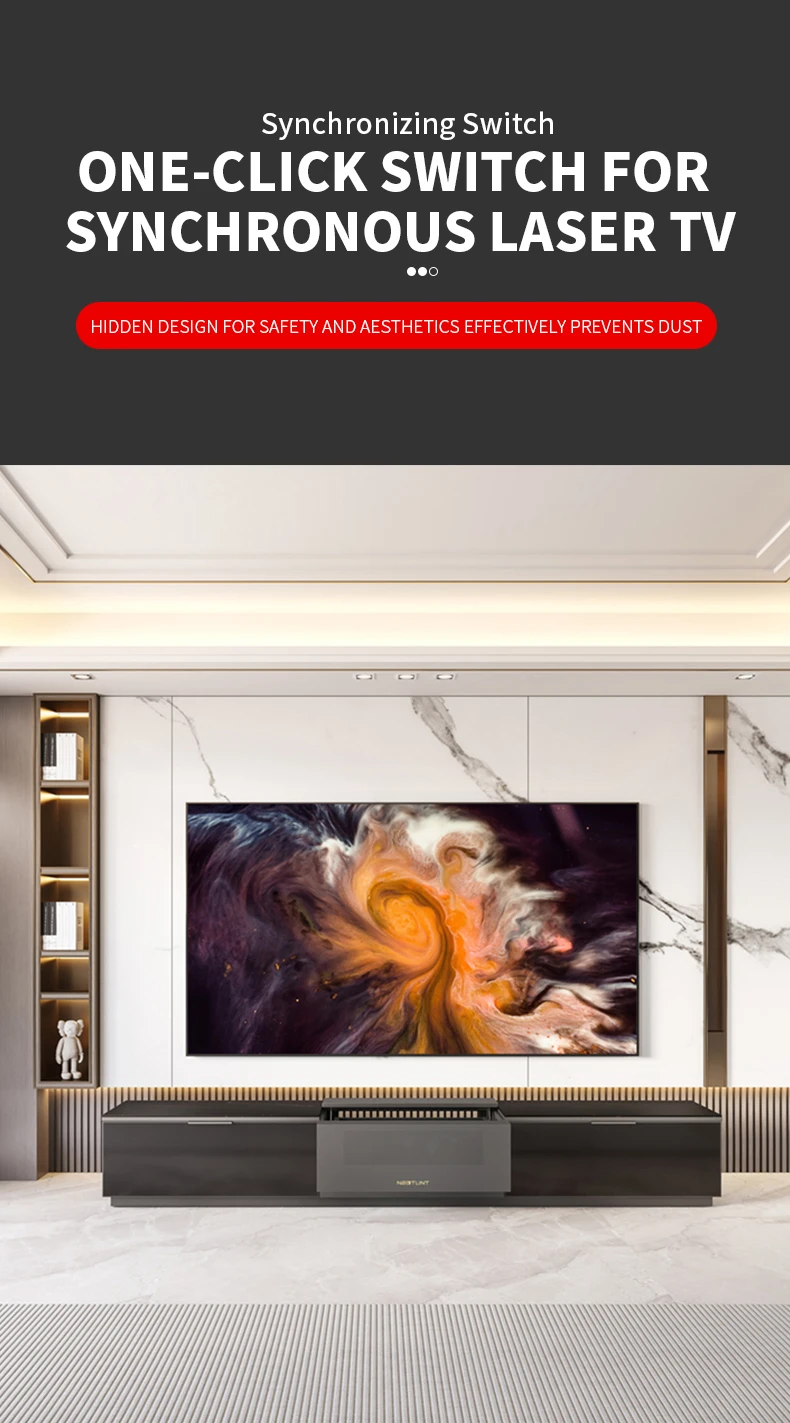 Luxury Wupro X Nectunt S8-T90 Laser TV Cabinet for 4K UST Projectors ...