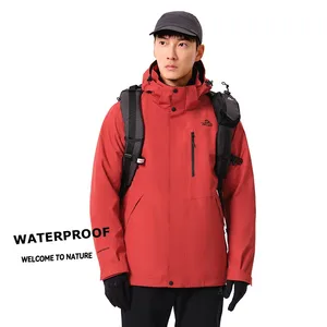 2026 New Arrival 3 in 1 Waterproof Jacket Windproof Breathable Fleece Liner Thick Hooded Outdoor Jackets