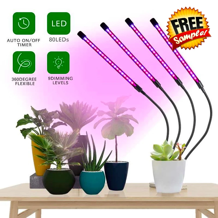 100W LED Grow Light Strip Hydroponic Full Spectrum Plant Lamp 4 Levels Dimmable 