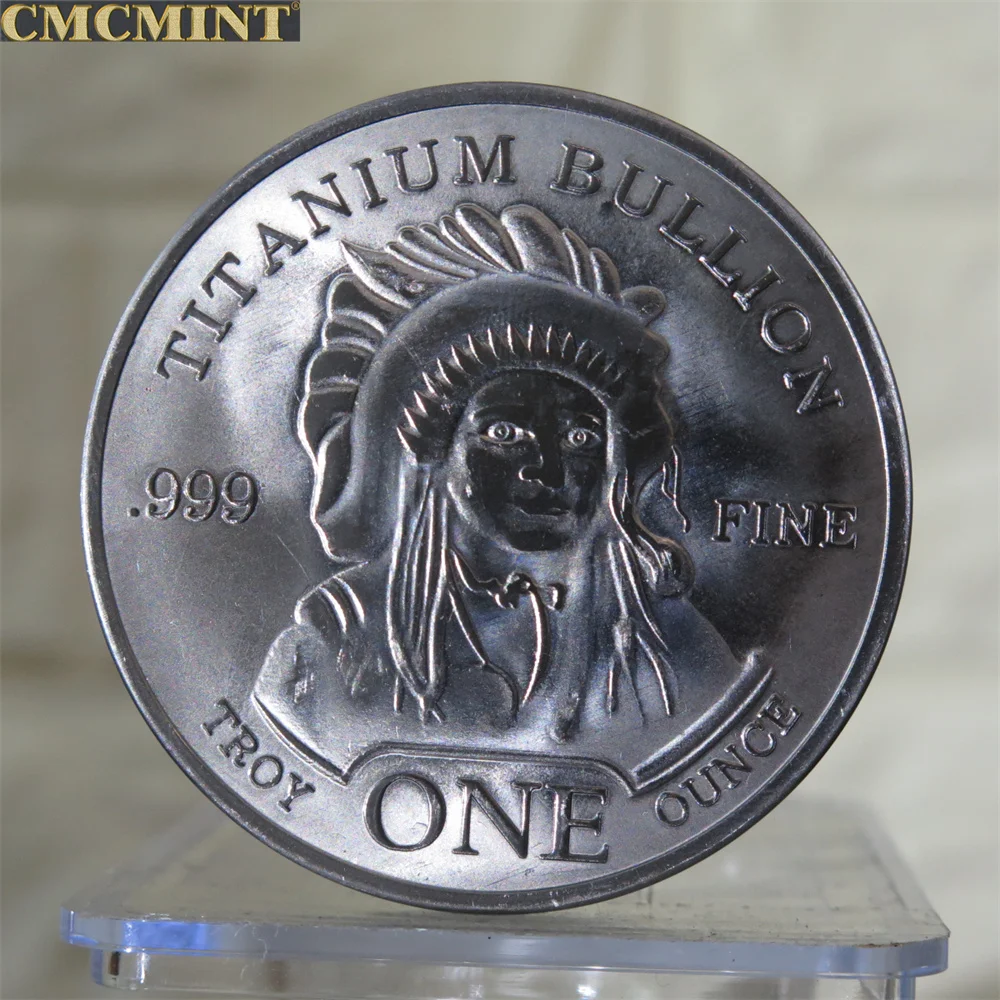 For Sale Titanium Challenge Coin 1 Oz Titanium Indian Head Buffalo B2 Round Coins