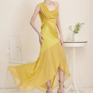 Custom High Quality Spring Summer Casual Elegant Women's Ball Gown Floor-Length Party Fashion Dress
