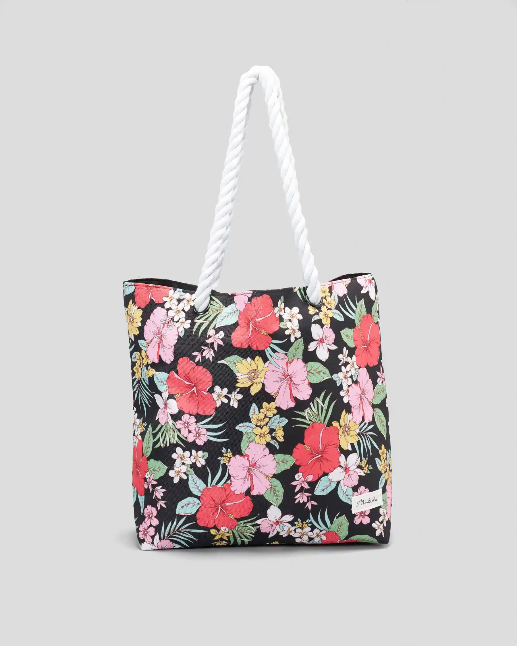 Hawaiian Styles Dupond Tyvek Paper Beach Tote Bags Waterproof Cartoon Pattern Shopping Bag with Zipper Shoulder