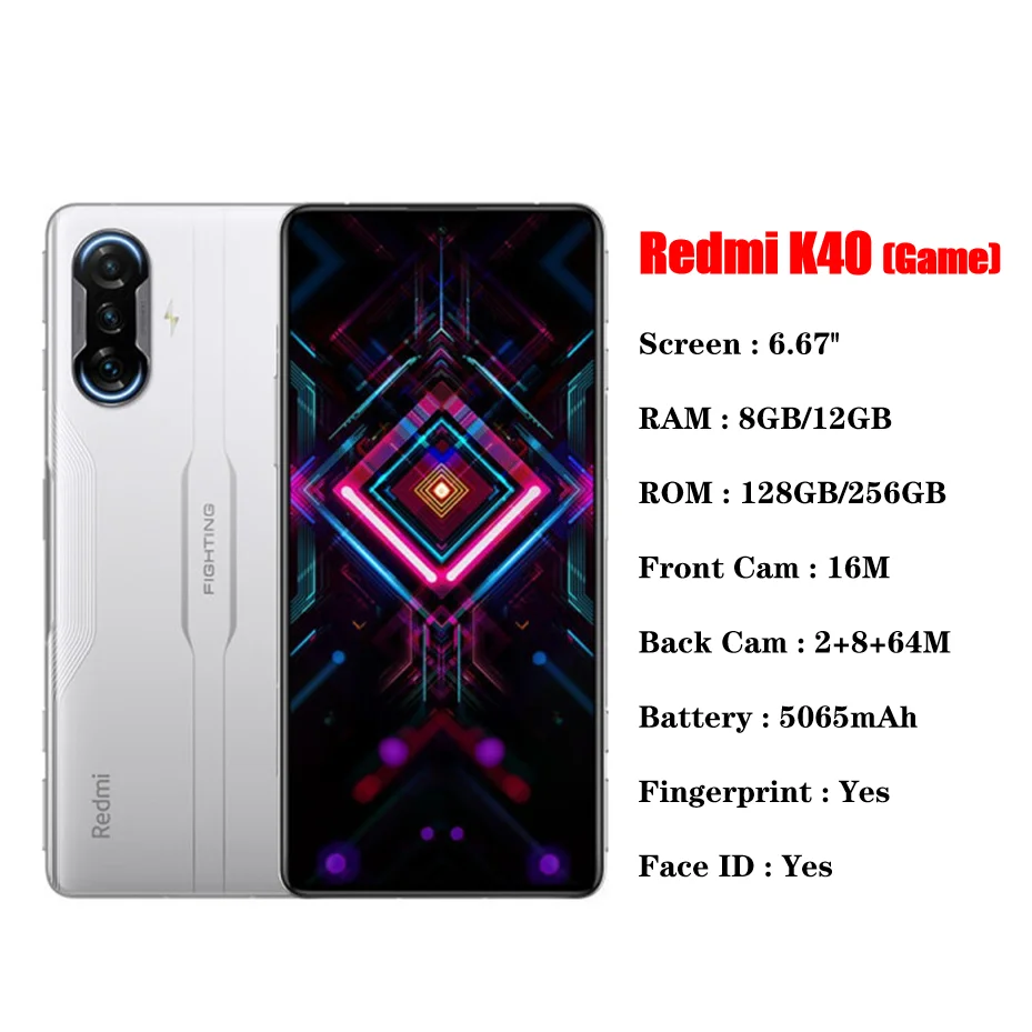 Wholesale Xiaomi Redmi K40 GAME 8+256GB 12+256GB Dual Card