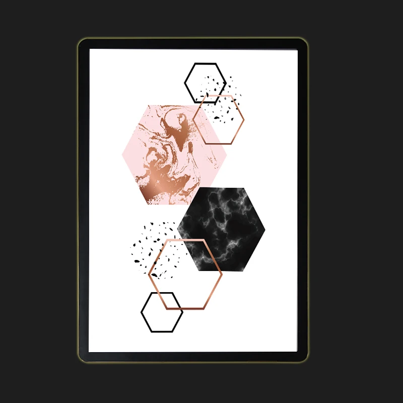 Magnetic Menu Board Display Screen Sold Directly by the Manufacturer Ultra Thin Aluminum Display LED Light Box Label