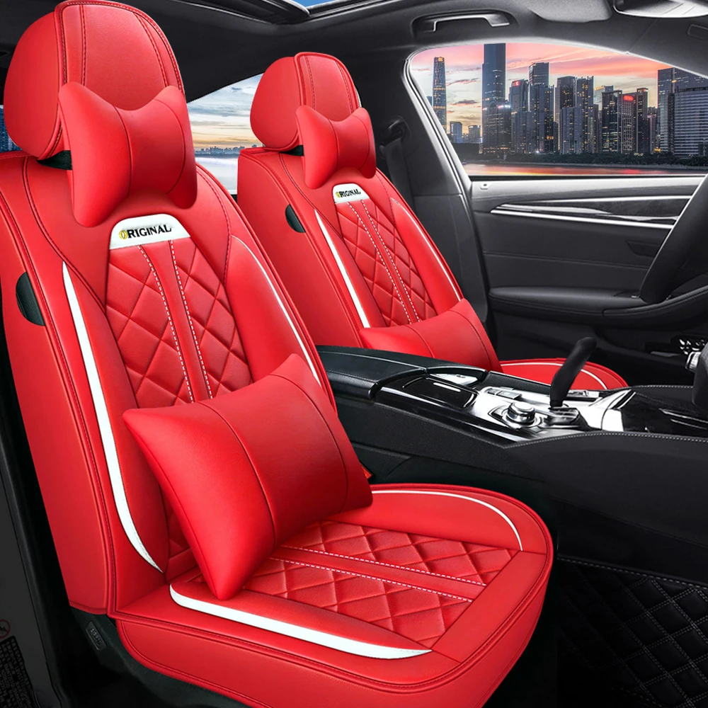 Muchkey China Factory Price OEM ODM Universal Sport Car Seat Cushion Full Leather Car Seat Covers Set