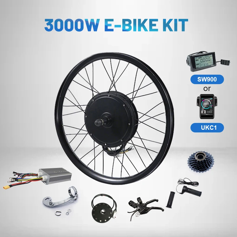 72v 3000w Ebike Conversion Kit 8000w 10000w 5000w Wheel Electric Bike Bicycle Motorcycle Rear Hub Motor Triangle Battery