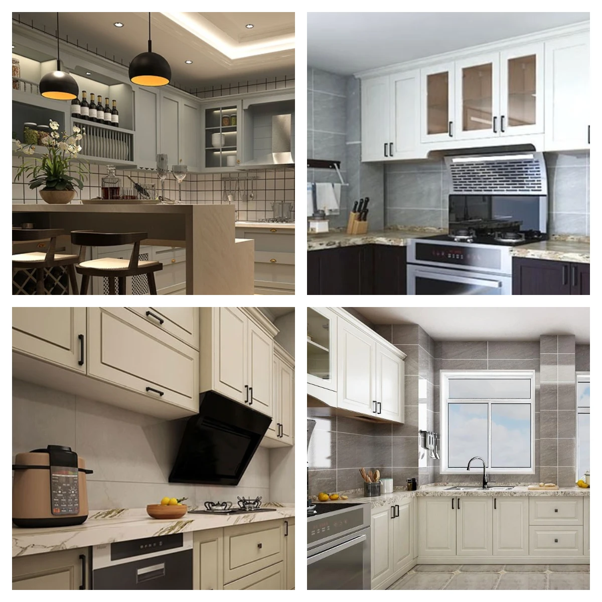 Multifunctional Cabinet Designs Modern Kitchen Island Solid Wood With ...