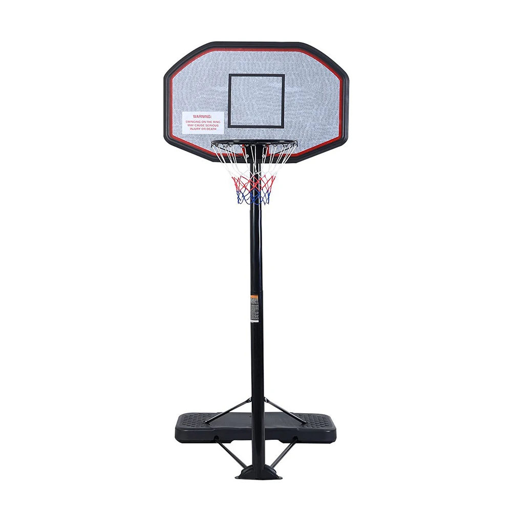 IUNNDS Outdoor Adjustable Movable Portable Basketball Stand System Hoops