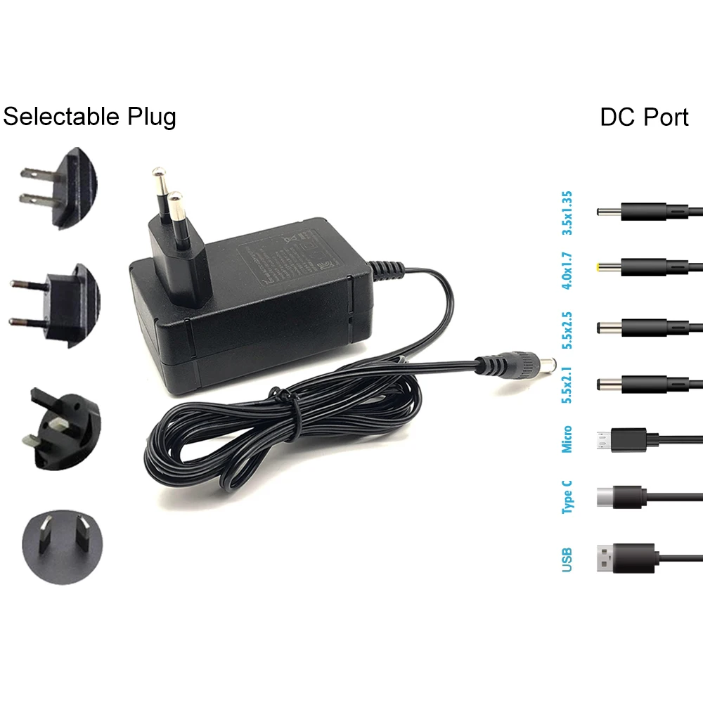 Details about   AC/DC Adapter Plug Charger Power Supply 9V 1A UK 9 Volt For Laptop CCTV Camera 