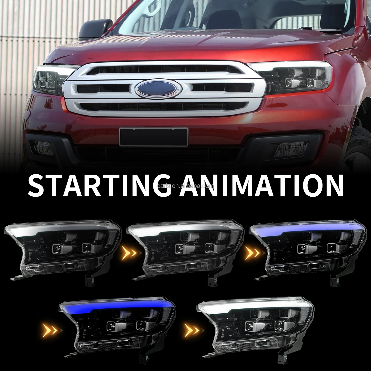 thumbnail image 2 of Smoked LED Tail Lights For Ford Ranger T6 T7 (2012-2021) – Rear Lamps 2 of 2