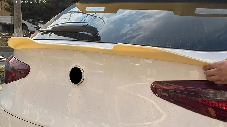 Aileron Arrière Alfa Romeo Stelvio 2017-2021 - Becquet Toit Spoiler Coffre Voiture - Amélioration Style & Aérodynamisme