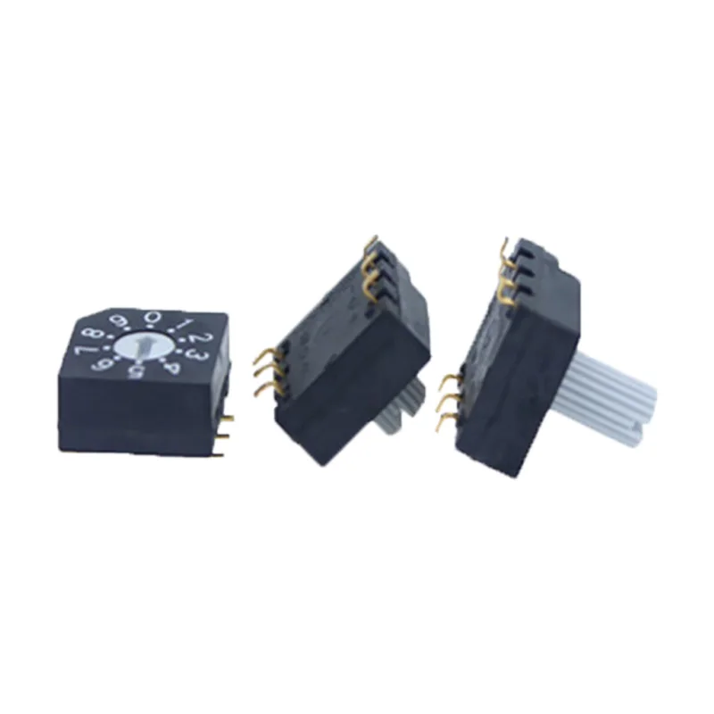 Manual Change Over Coded Switch 10 Position SMD Rotary Dip Switch 6 Pins
