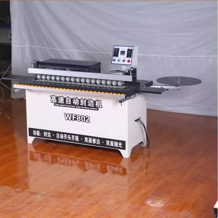 WF802 Automatic Portable Large Capacity Glue Pot Pvc Wood Based Panels Machinery MY07 Edge Banding Trimming Machine
