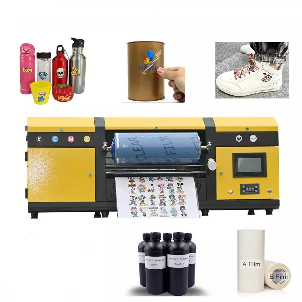 Newest A3 Embossed Automatic Uv Dtf Printer A3 Small Uv Dtf Printer Two ...