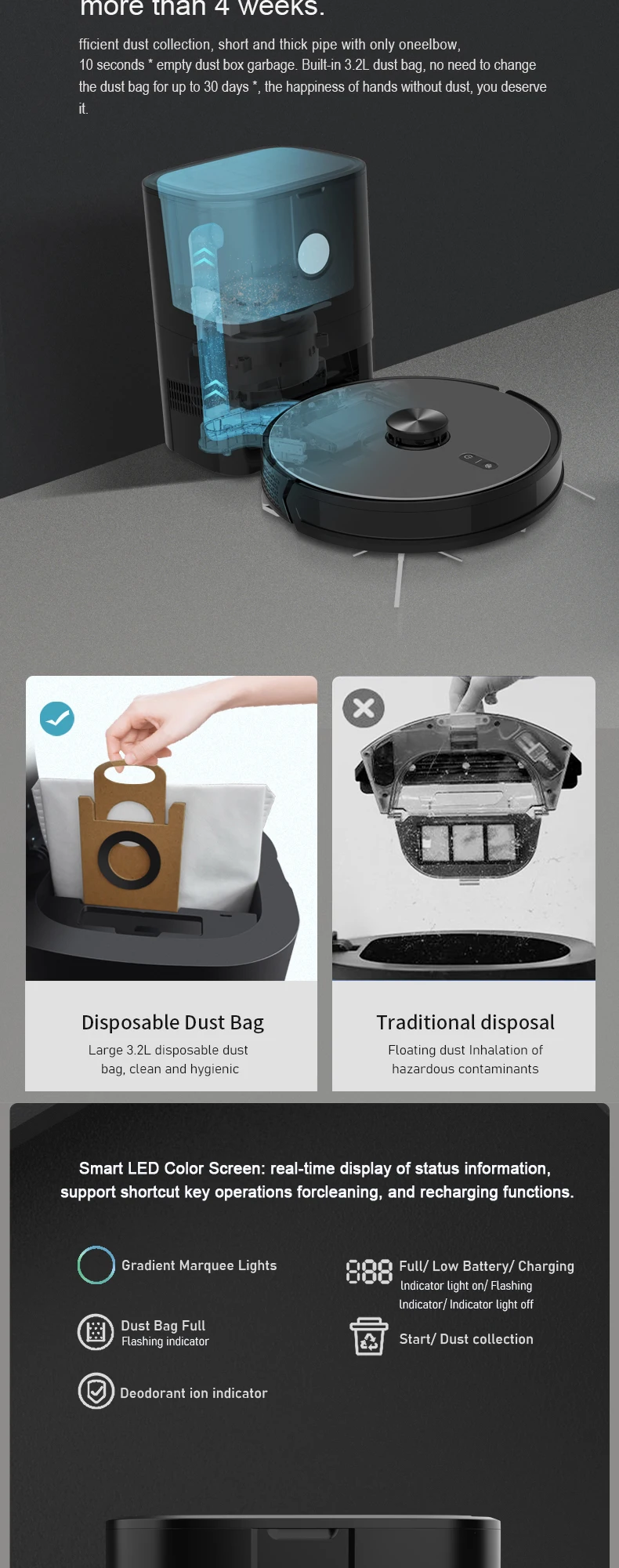 Tysh Smart Home Lidar Robot Vacuum Cleaner Laser With Smart Electric Water Tank Wet Dry Support