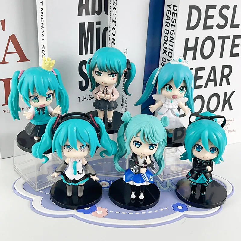 6PCS Set Hatsune Miku Anime Blind Box Toys - Mystery Figures for