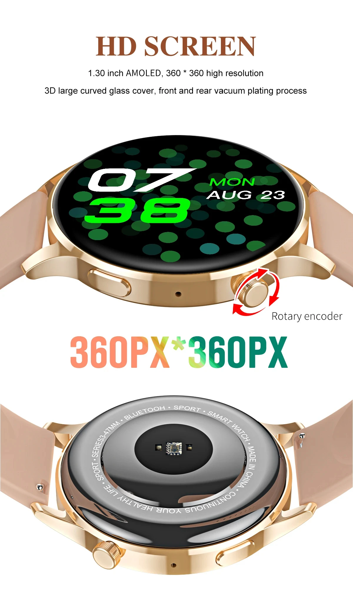 Women Smart Watch Watch3 Pro  Heart Rate Monitor Fitness Tracker Smartwatch Diamond Waterproof Lady Smart Clock Gift