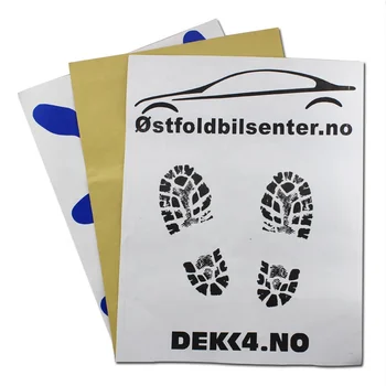 Tapis de sol papier pour voiture 38 x 49 - imprimé pieds (papier 80 gr),  jetable (Cap-on-net).