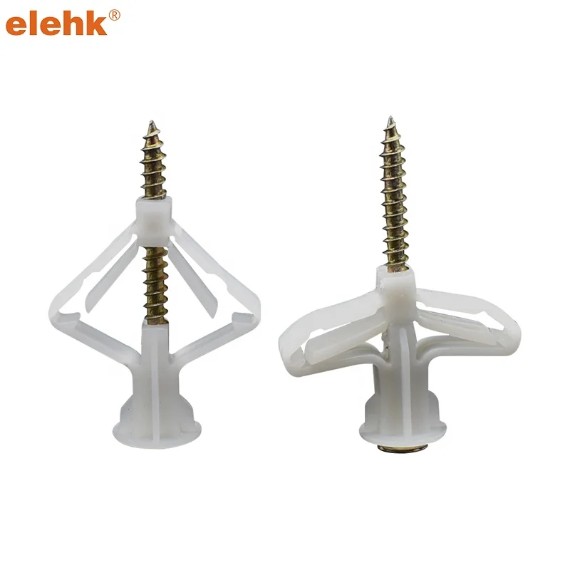 Elehk Butterfly Toggle Anchor Wall Plug Drywall China Manufacturer Gypsum Board Anchors Wall Plugs Butterfly Anchor