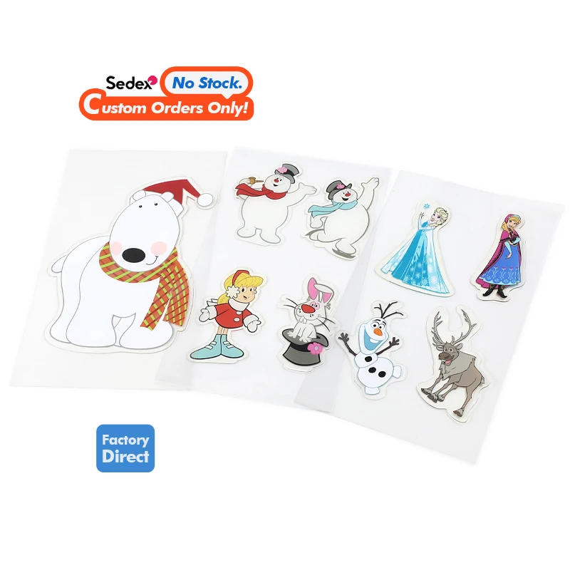 Custom Kids Cartoon Anime Character PVC Stickers Waterproof Window ...
