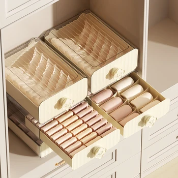 2024 Versatile Closet Storage Basket Drawer Luxury Storage Box with Multiple Compartments