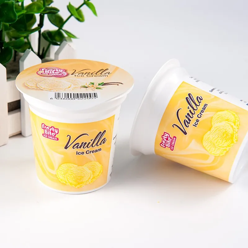 125ml Printed Packaging Yaourt/yogurt Cups Die Cut Aluminum Foil Sealing Lids