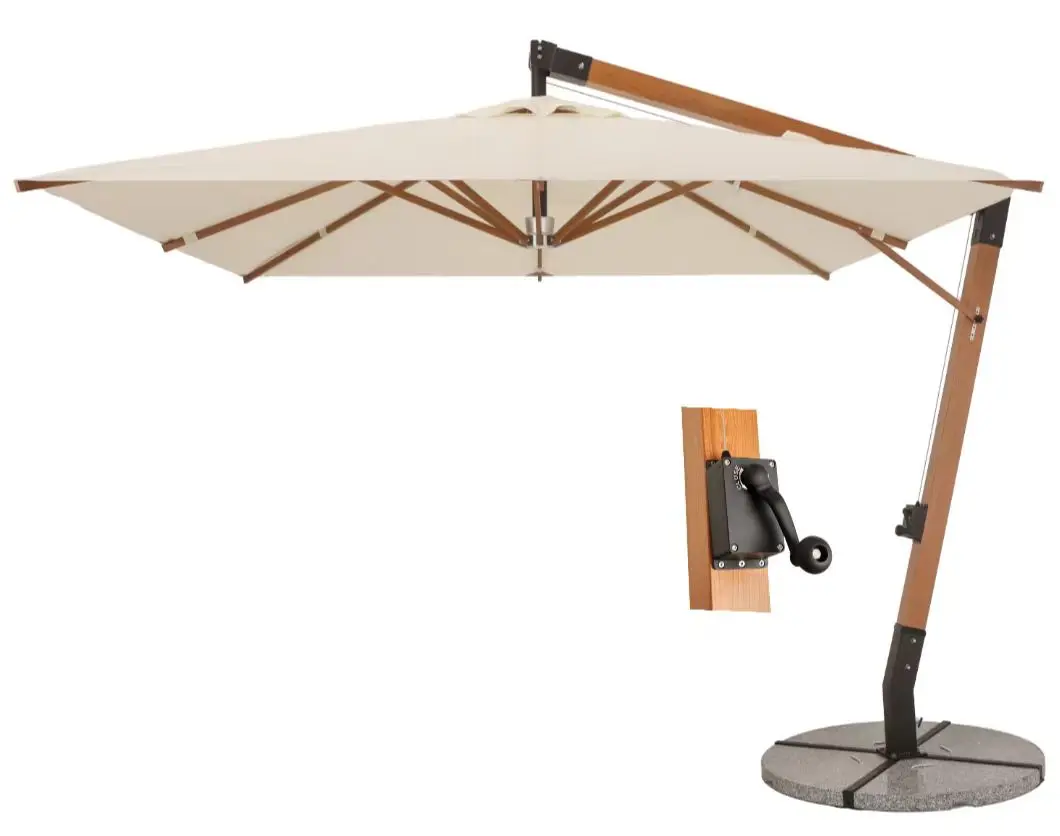 crank for patio umbrella Formosa Covers 7.5ft aluminum market & tilt color Hunter Green Durable crank Crank & Tilt Rectangular Patio