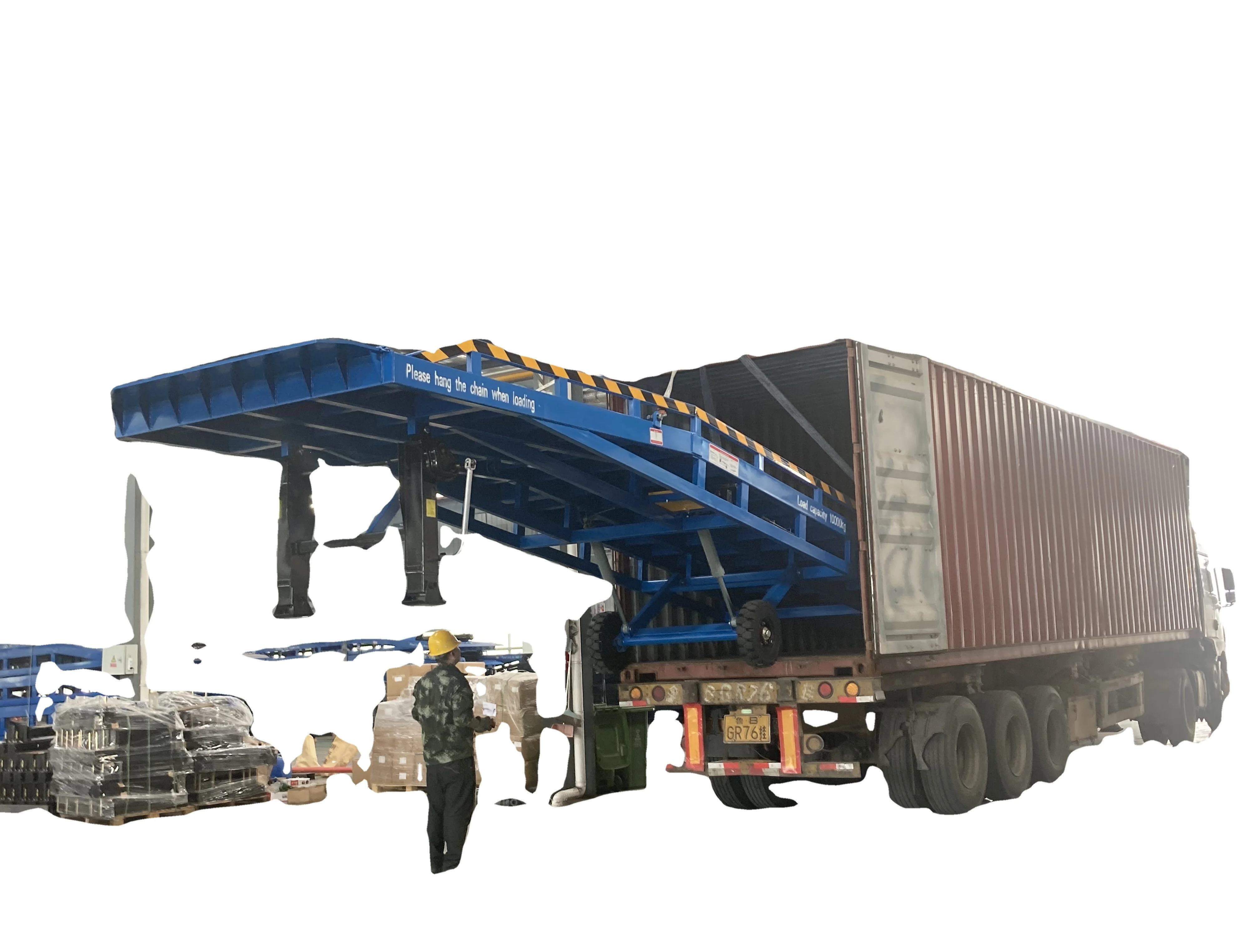 10 Ton Mobile Hydraulic Container Loading And Unloading Platform Pallet ...