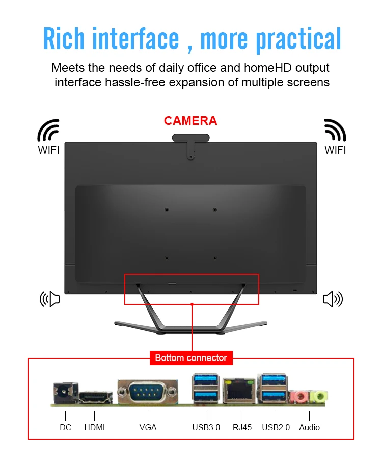 Cheap Aio I3 I5 I7 Allinone Barebone Kit Desktop Computer Stand Mini