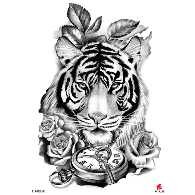 1sheet Lion Pattern Tattoo Sticker  Lion sketch Lion artwork Lion tattoo