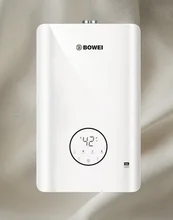 Home Water Heater with 1-16L Capacity Powered Steel Housing Reliable Copper Heat Exchanger for Shower Heating