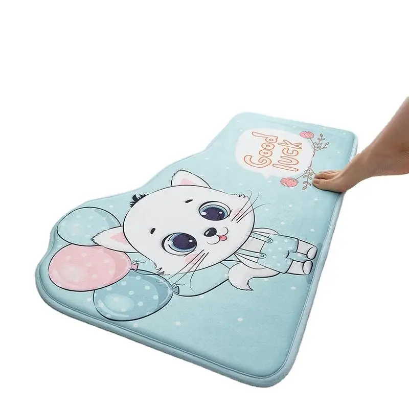 Bathroom Floor Mat Customised Sizes Quick Dry Non Slip Bathroom Rugs Super Absorbent Anti Slip Memory Foam Bath Mat