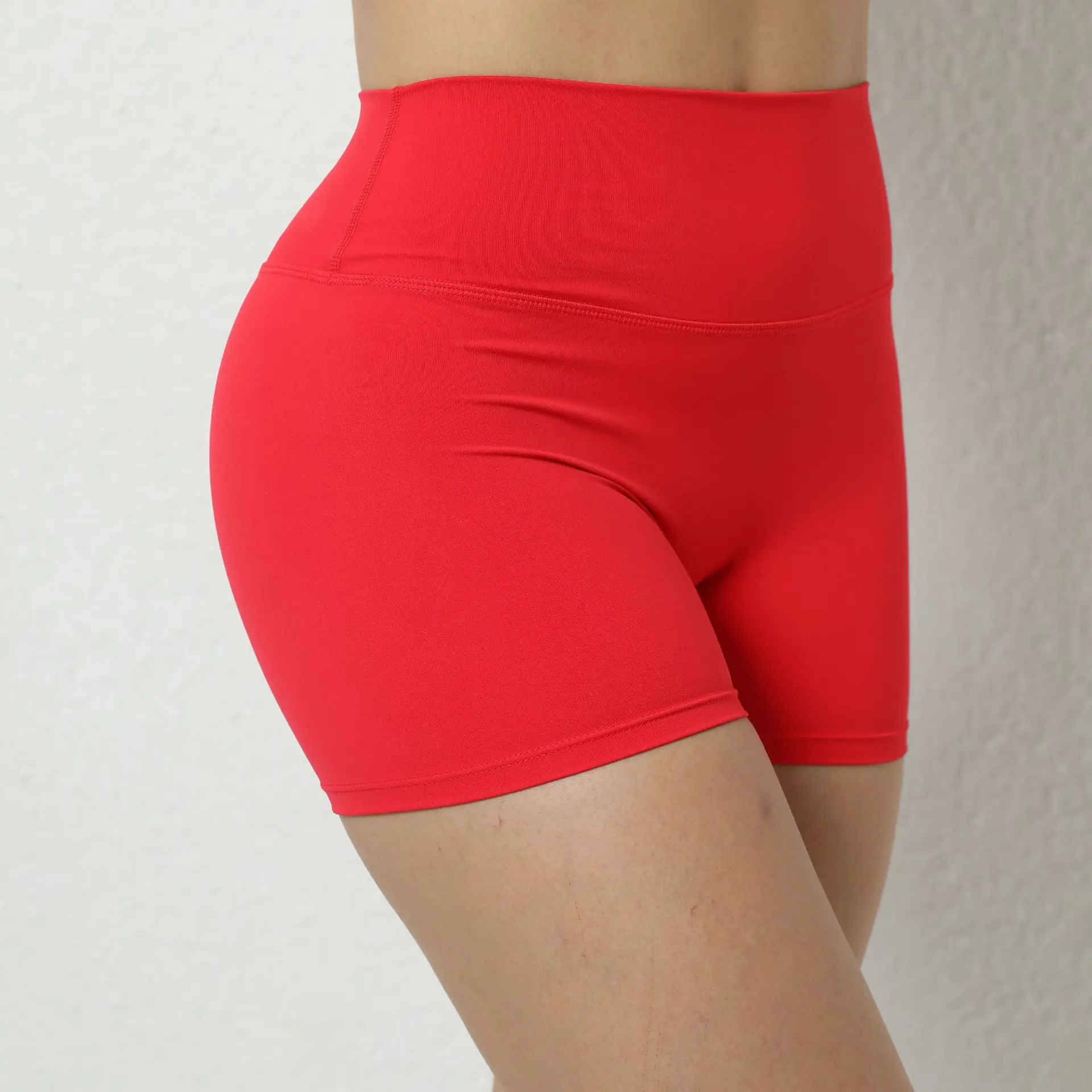 High Waist Women's Yoga Shorts Tummy Control Fitness Athletic Workout Running Shorts Super Soft Gym Shorts Women factory