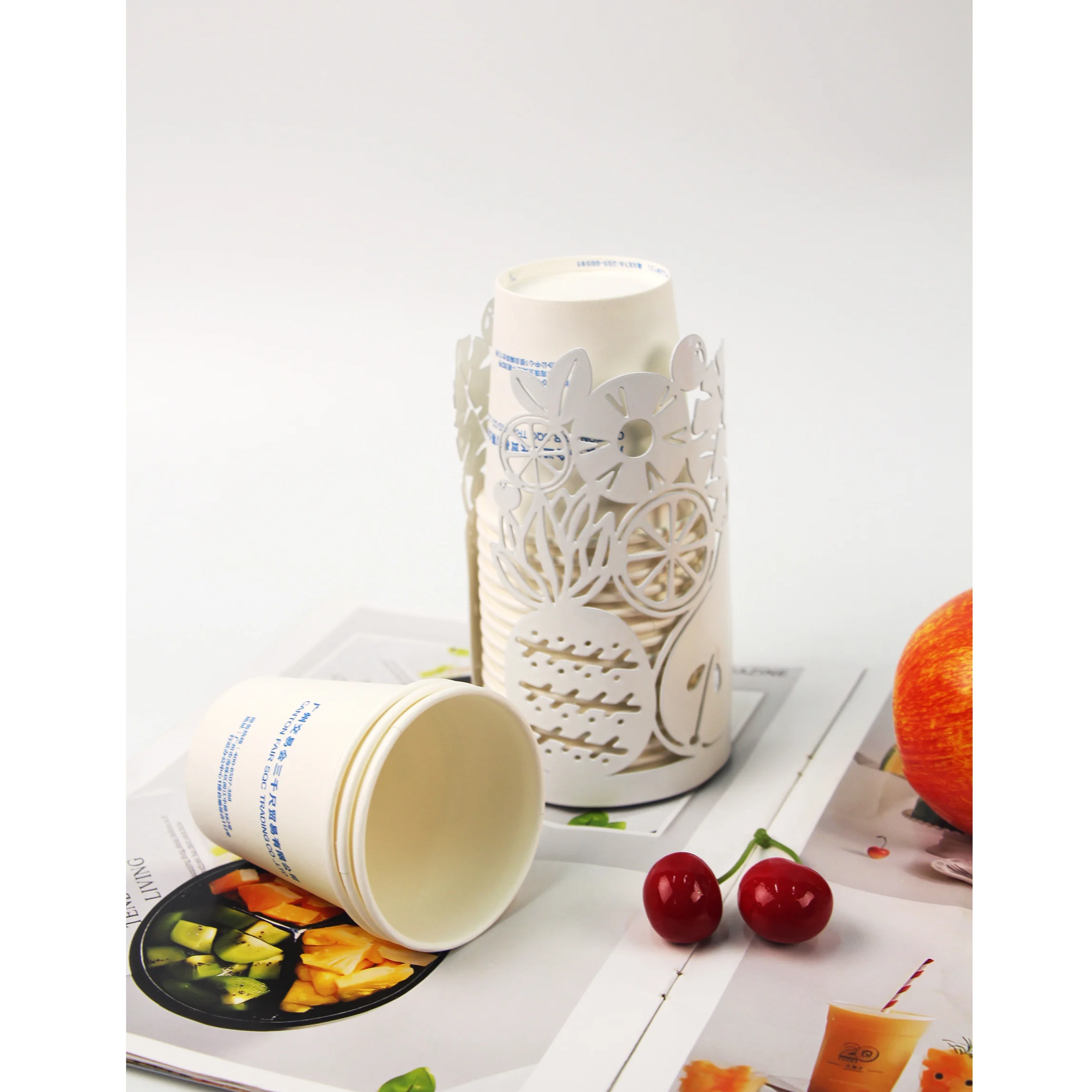 ODM Factory Customizable Disposable Cups Storage Paper Cup Holders Racks for Coffee Shop Cafes Restaurant